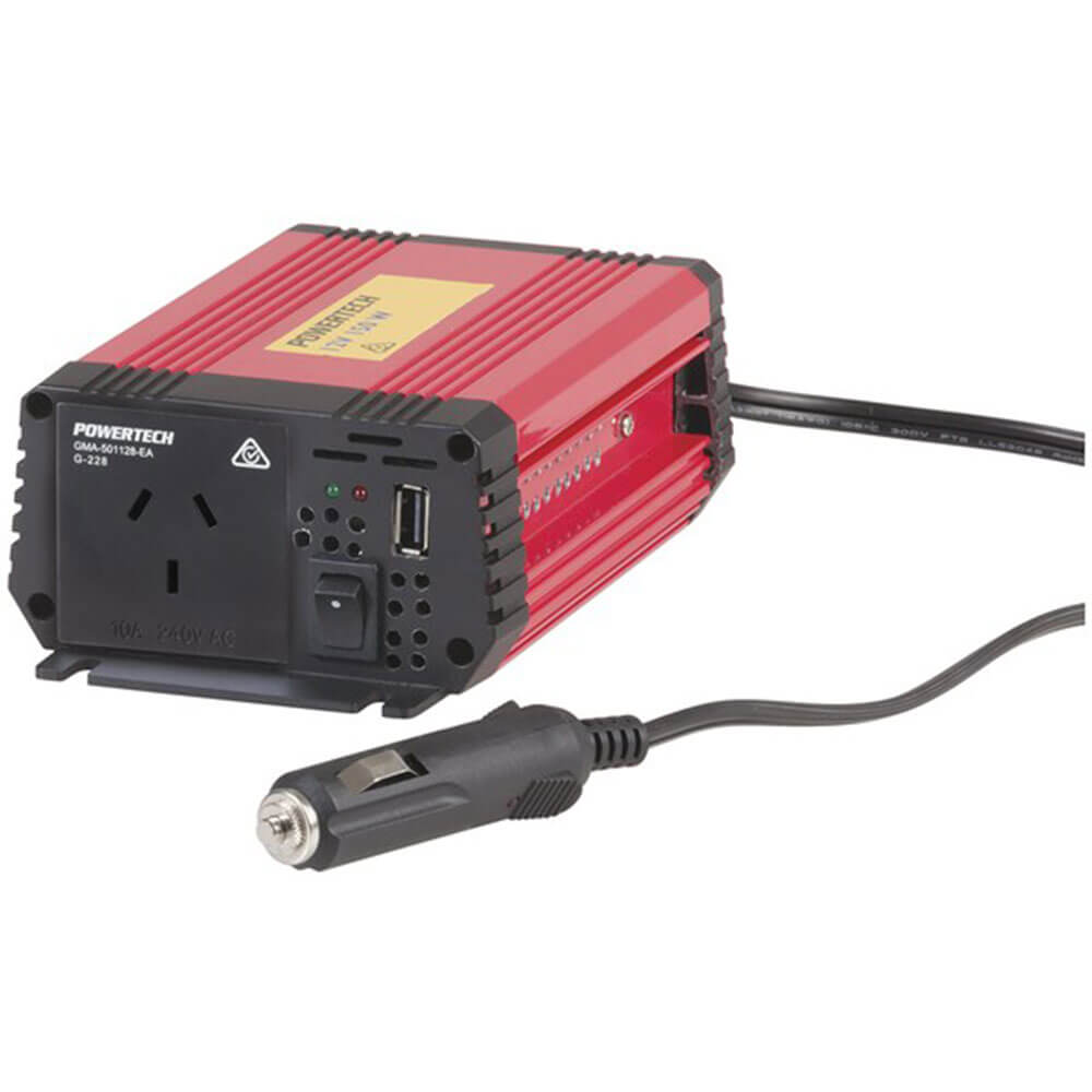 150W (450W Surge) 12VDC to 240VAC Inverter w/ USB