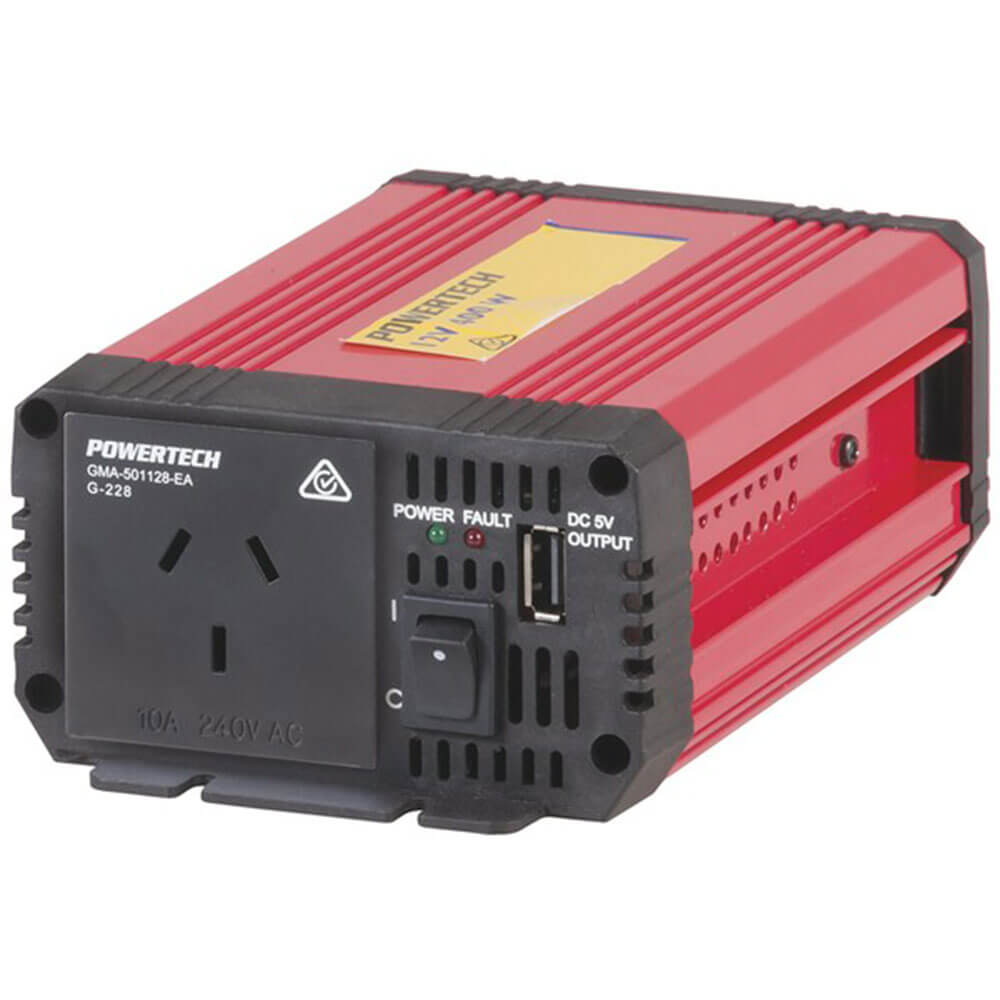 12VDC til 240VAC Modified Sinewave Inverter m/ USB