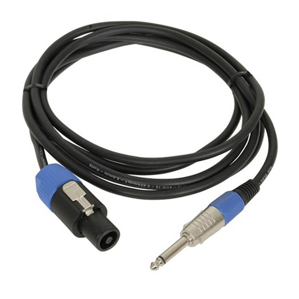 6.5mm Mono Jack Plug to Speakon Audio Cable (3m)