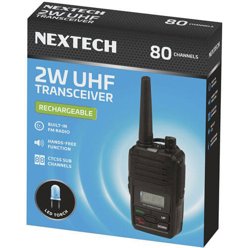 Nextech Mini Rechargable UHF Tranceiver Radio (2W)