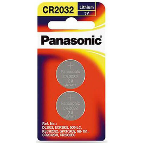 2 pack Panasonic Lithium Button Battery 3V