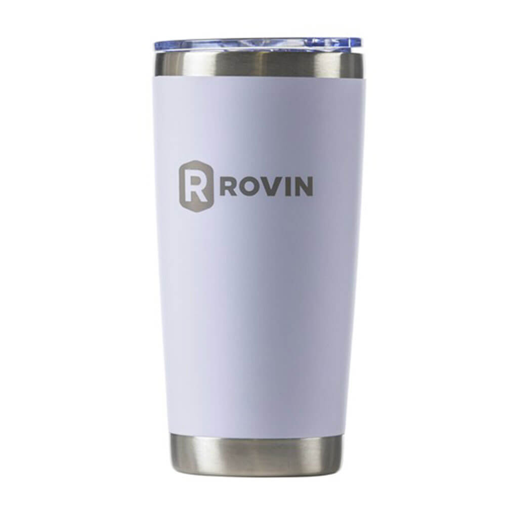 Rovin Stainless Steel Cup with Push Lid (590mL)