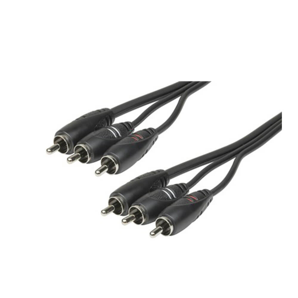 3 RCA -stik til plugs Audio Visual Connecting Cable