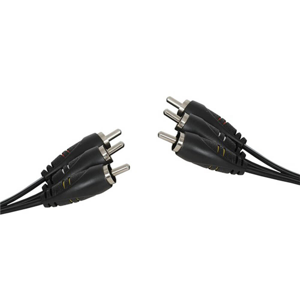 3 enchufes RCA para enchufes el cable de conexión de audio visual