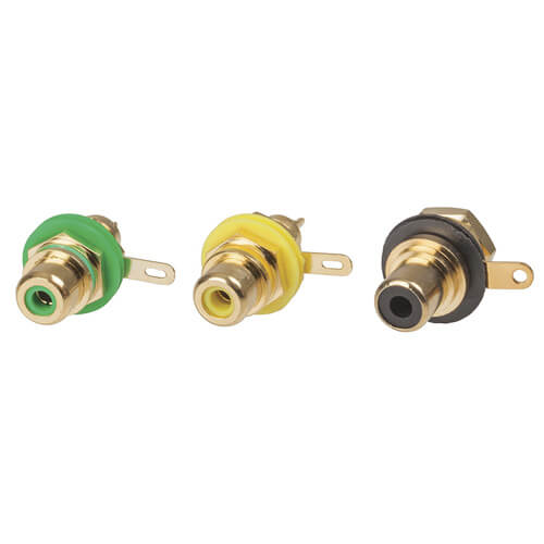 RCA Panel Mount Socket (Gold)