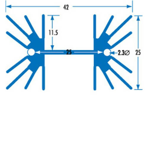 Heavy Duty TO-3P Heatsink