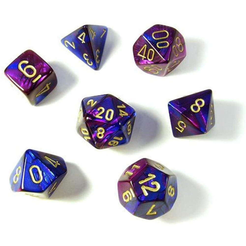 D7 Die Set Dice Gemini Poly (7 terninger)