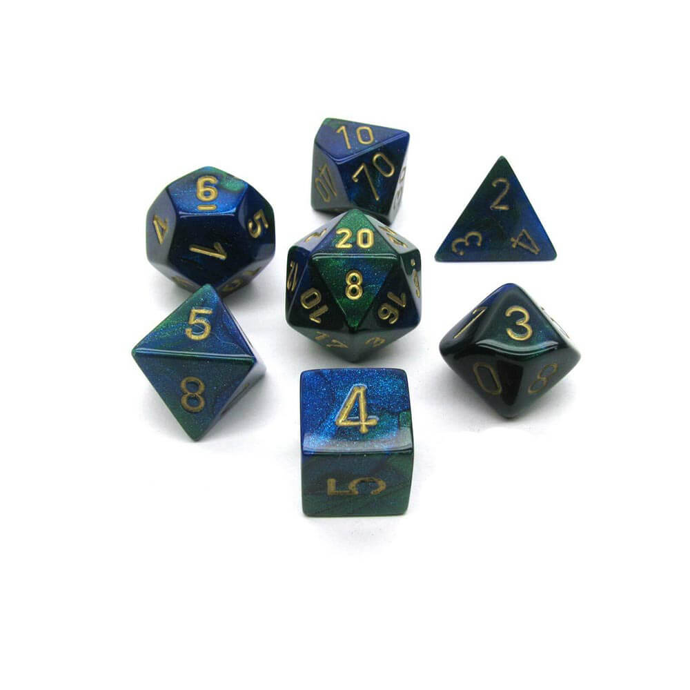 D7 Die Set Dice Gemini Poly (7 dobbelstenen)