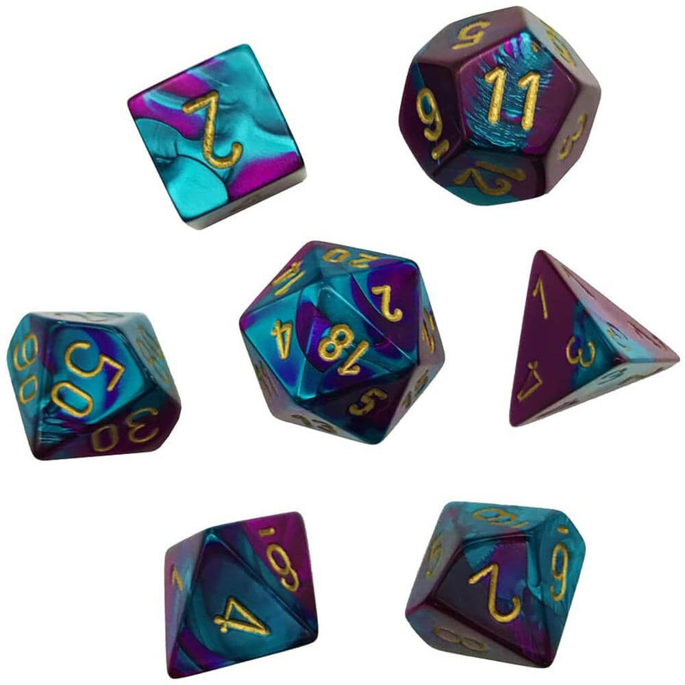 D7 Die Set Dice Gemini Poly (7 terninger)