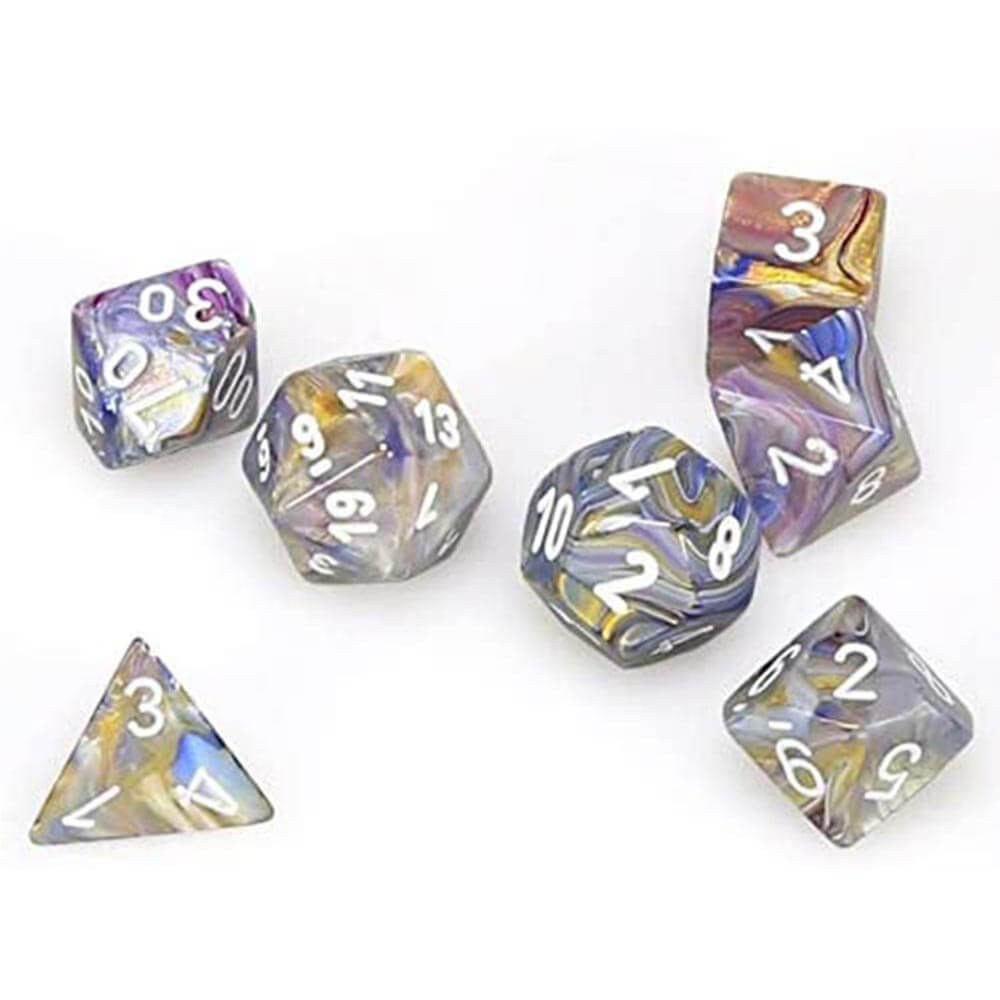 D7 Die Set Dice Festive Polyédrique (7 dés)