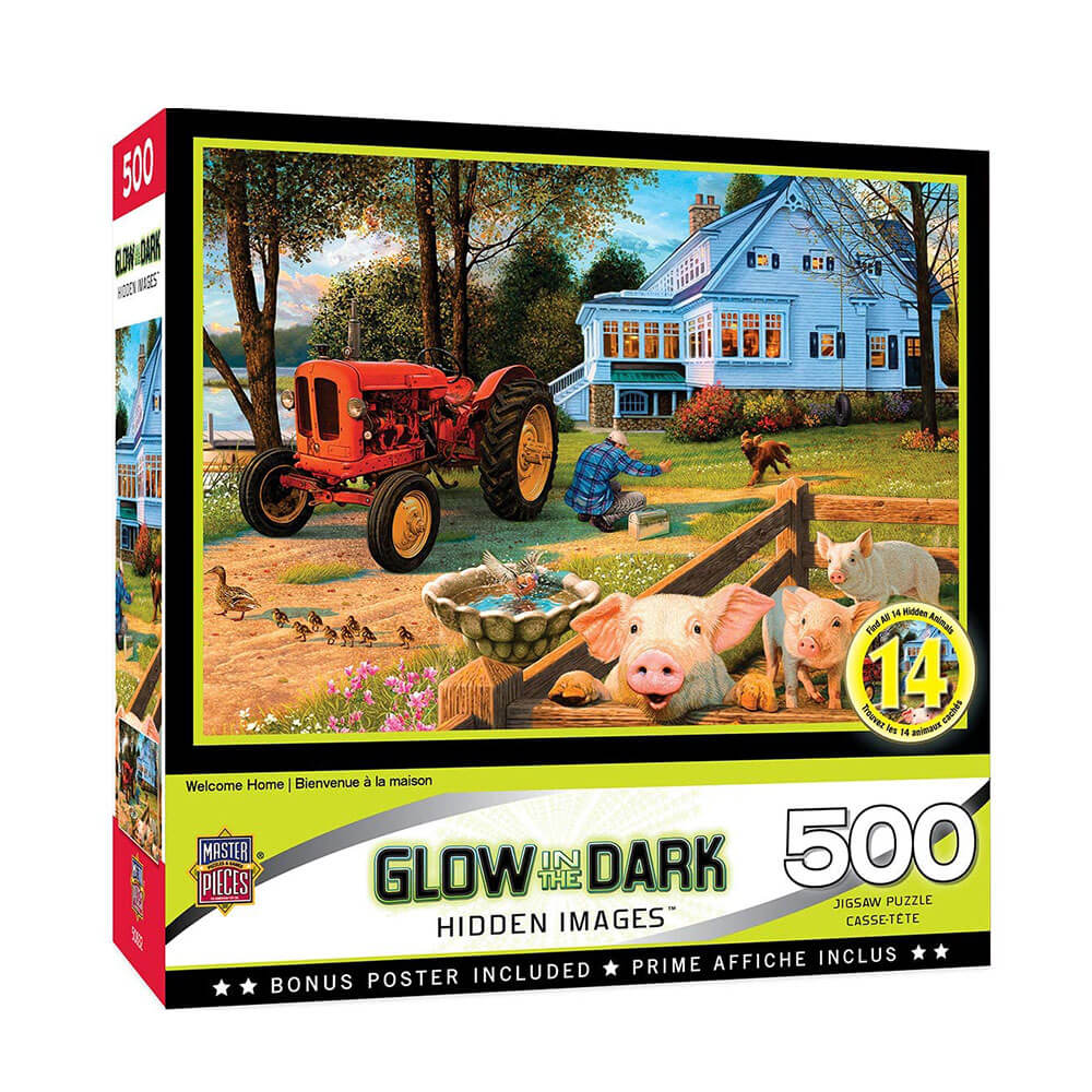 MP ukryty obraz Glow Puzzle (500pcs)