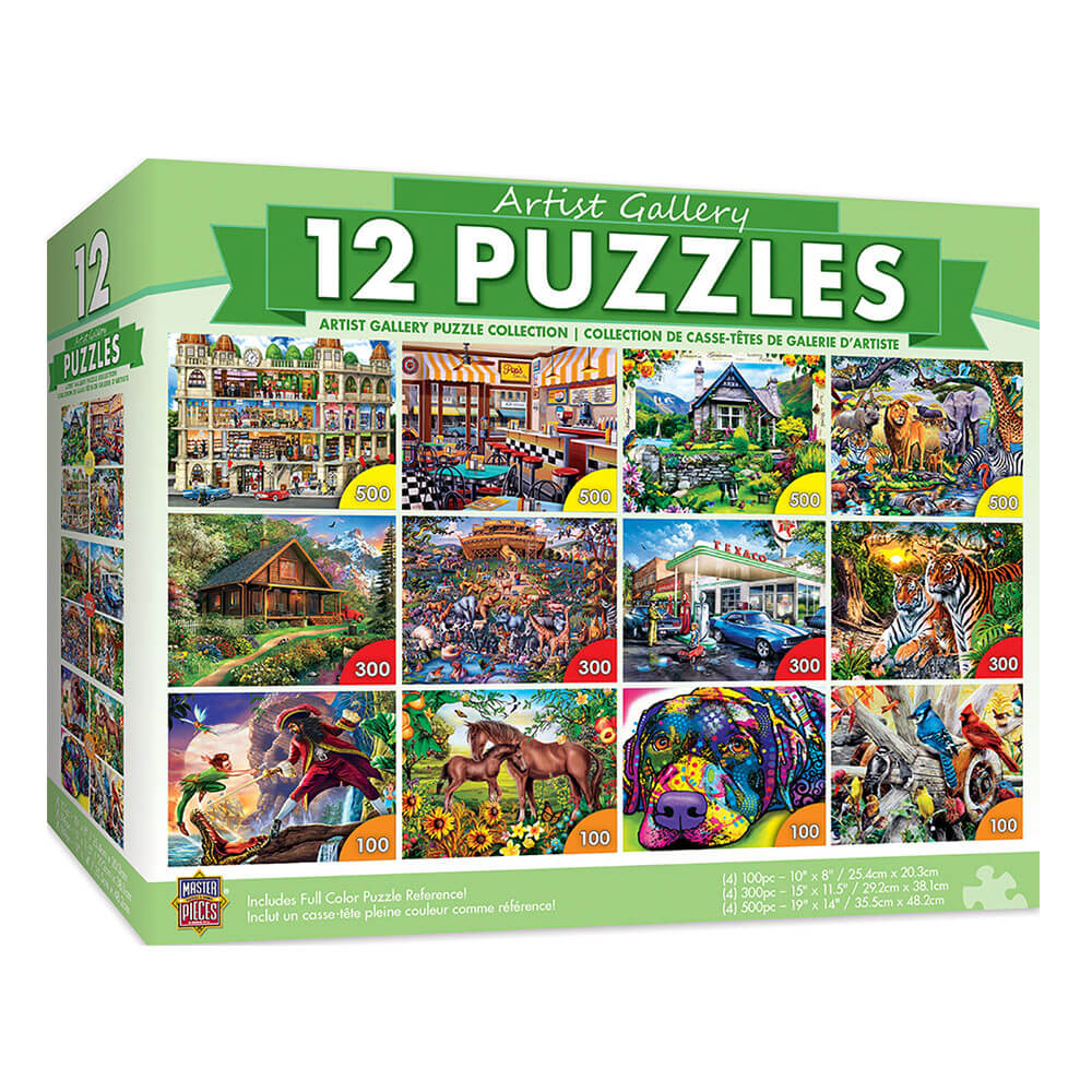 Puzzle z arcydziełami (puzzle z pakietem 12