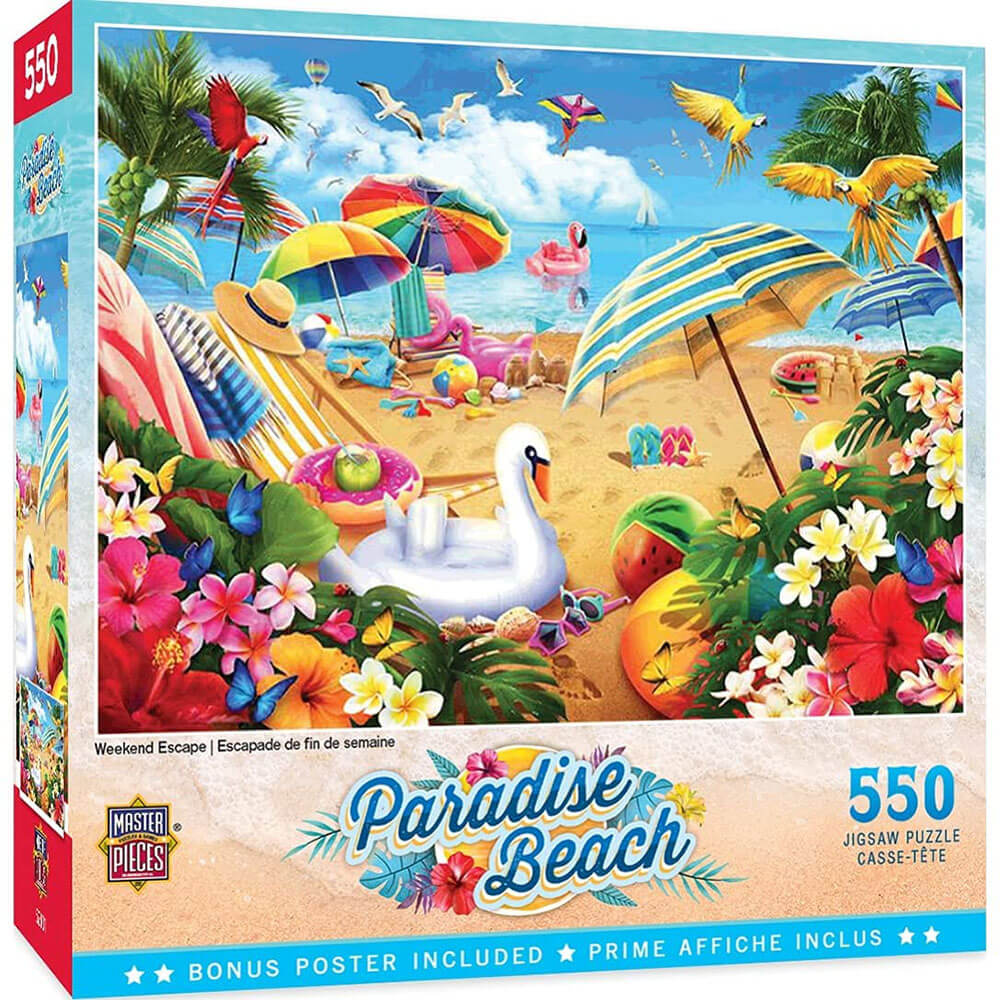 MasterPieces Paradise Beach 550pc Puzzle