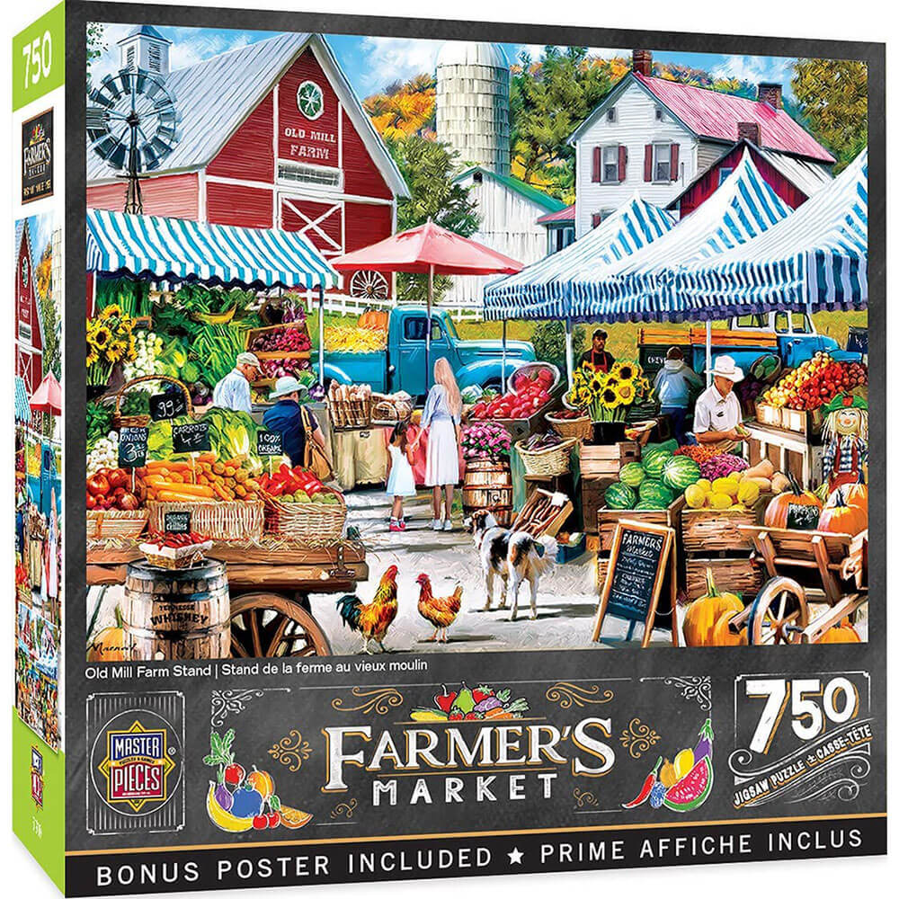 MasterPieces Farmer's Market 750pc Puzzle