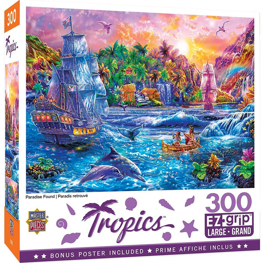 Obras -primas ezgrip tropics 300pc Puzzle