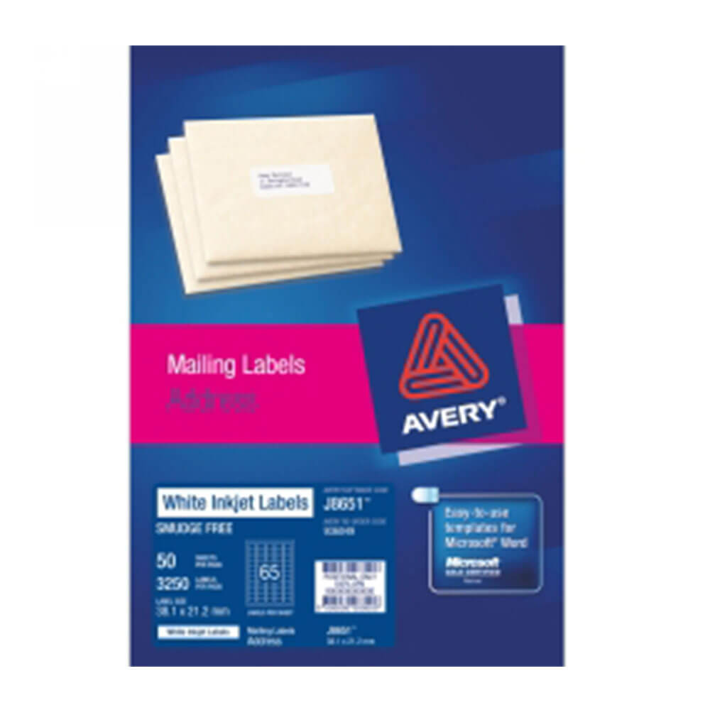 Avery Inkjet -label