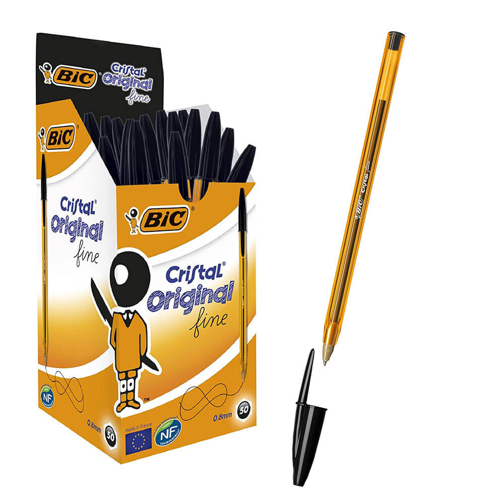 Bic Cristal Original Fine Ballpoint Pen 0,8mm 50pk