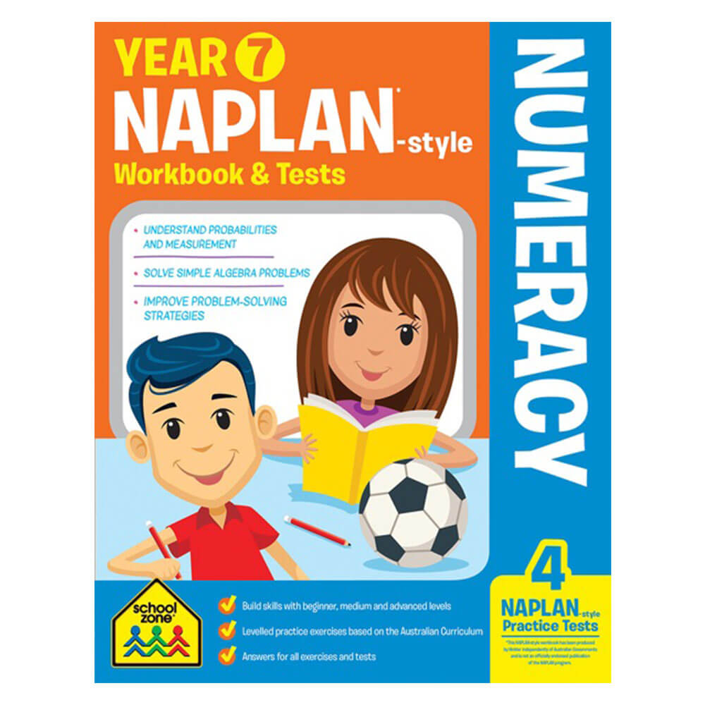 Libro de trabajo y exámenes de Naplan SchoolZone NAPLAN