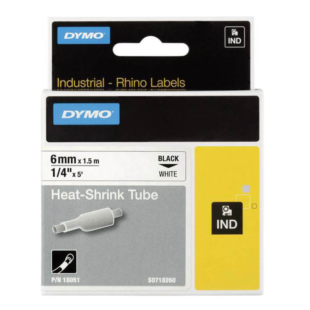 Dymo Rhino Pro warmte krimpende tape label (19 mm)