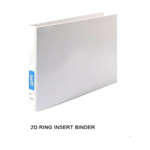 Bantex Landscape Insert Binder White 25mm A3