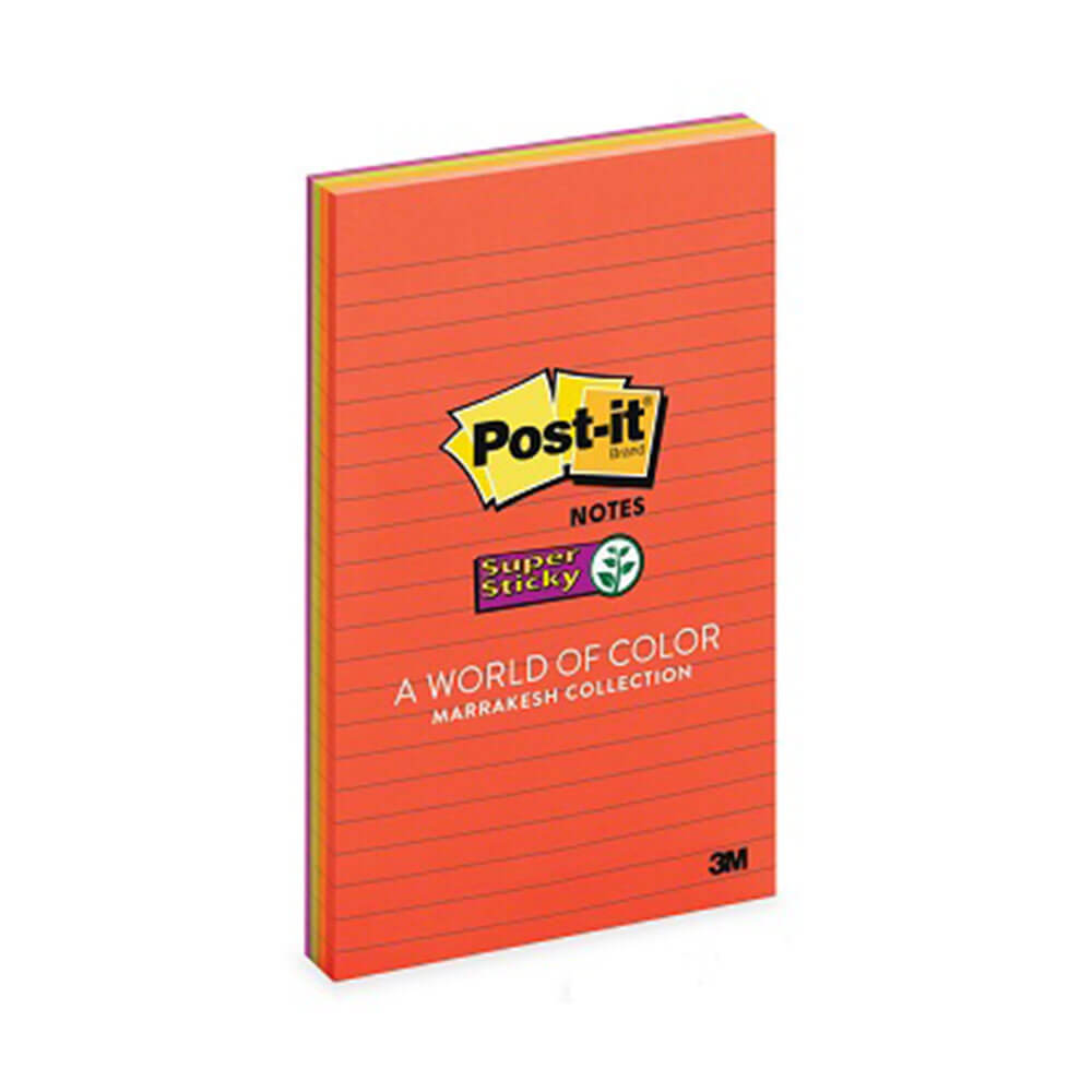 Notes super autocollantes bordées de post-it (4pk)