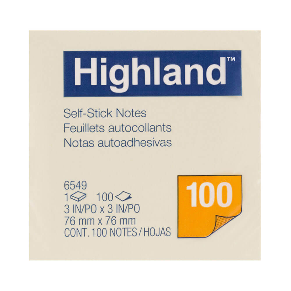 Highland Stick på noter Yellow 12pk