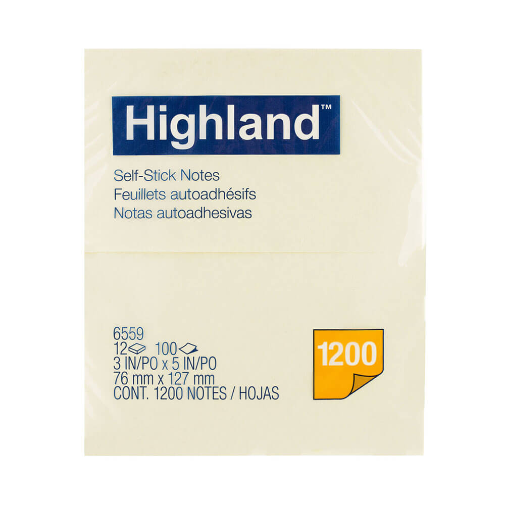 Highland Stick su note gialle 12pk