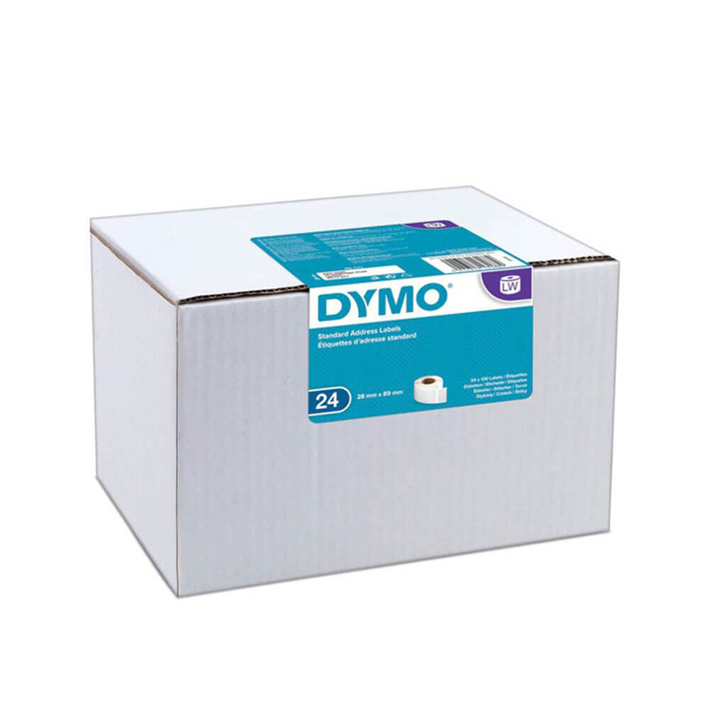 Dymo Standard Dirección Etiqueta de papel 28x89 mm