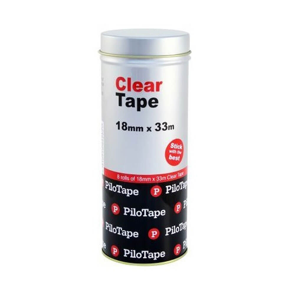 Pilotape Clear Tape (8 Rollspk)