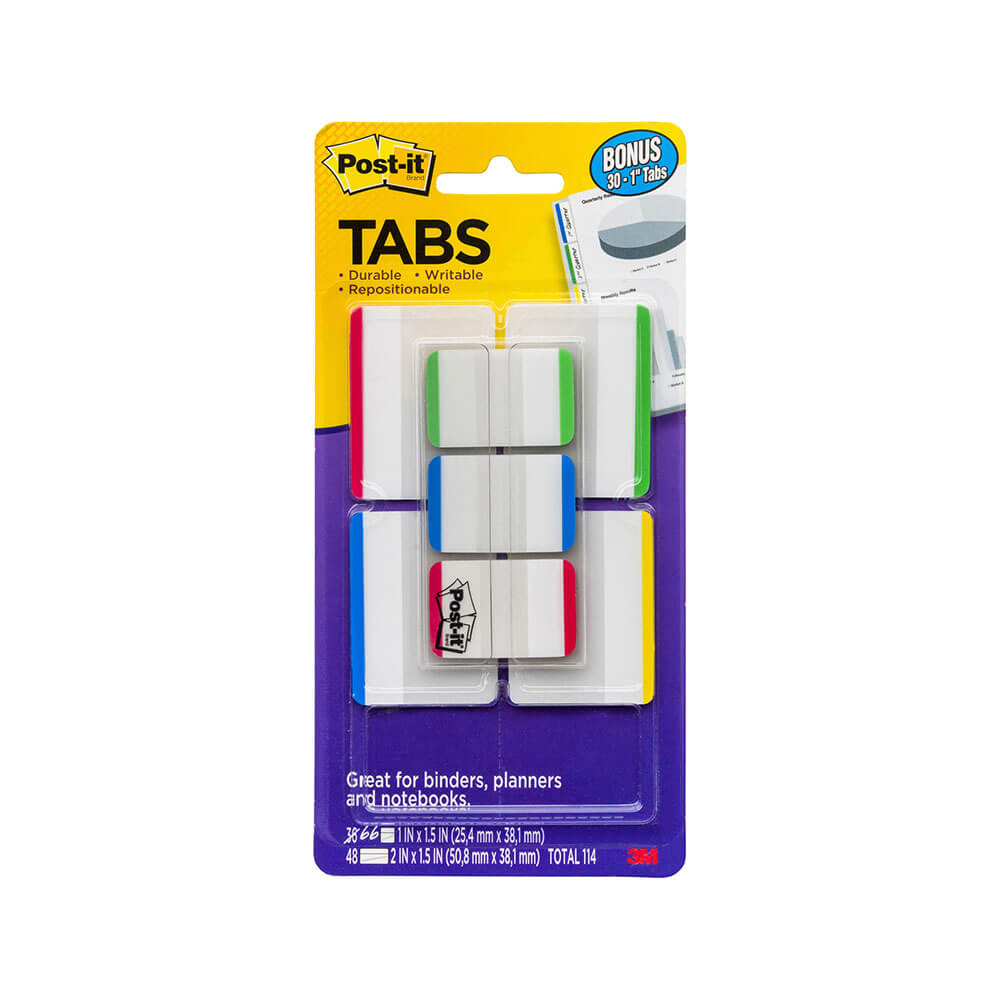 Tabs d'index de post-it durable 50 mm