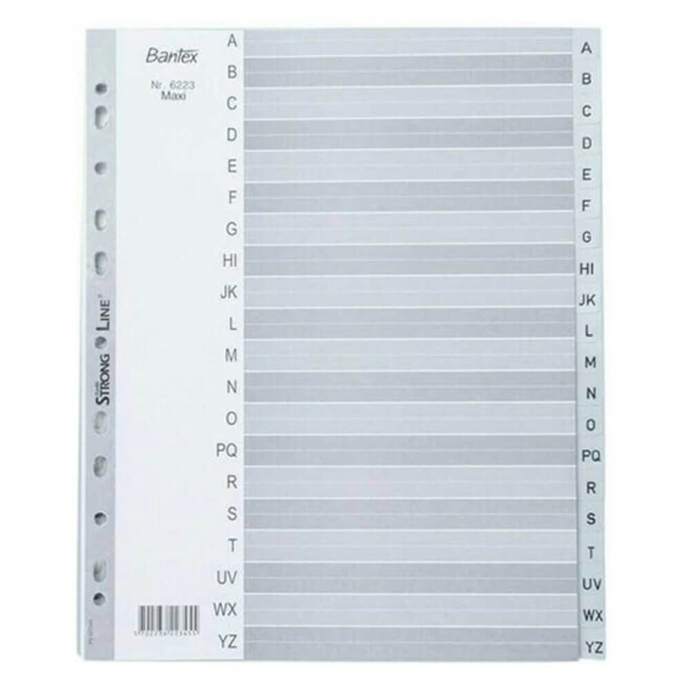 Bantex Maxi A-Z Grey A4 Dividers