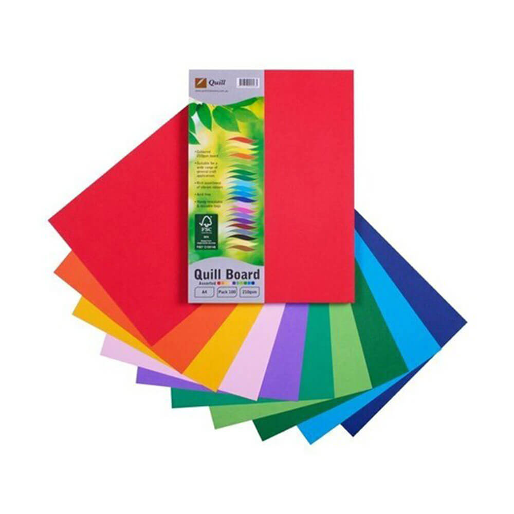 Quill Cardboard A4 (100pk)