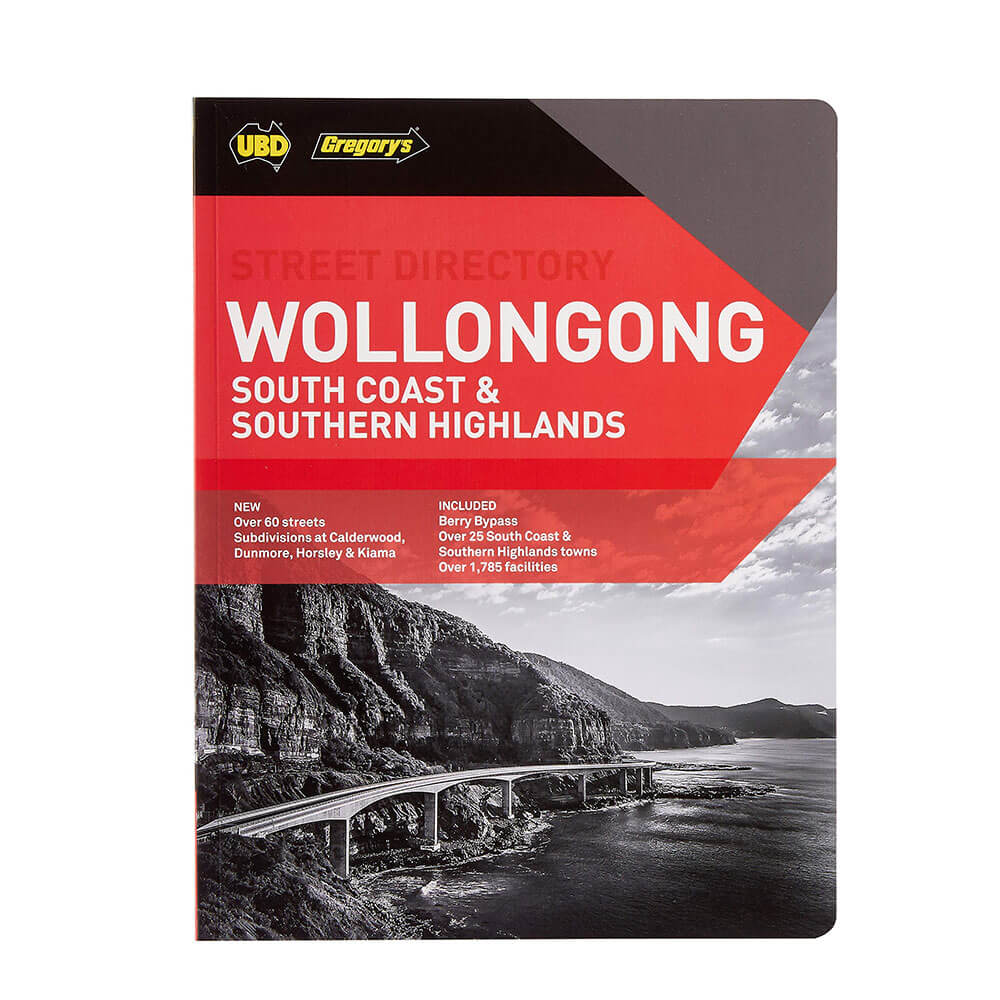 UBD Gregory's Wollongong South Coast Highlands 24th Edition