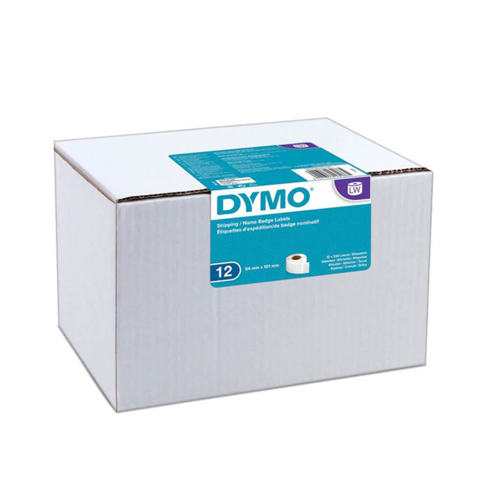 Dymo Versandetikett aus Papier, 54 x 101 mm, Weiß