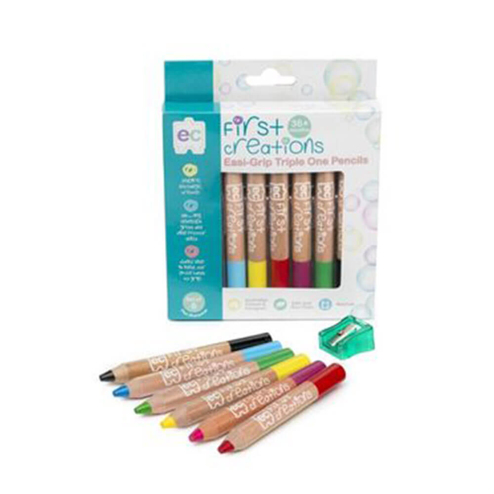 Crayon de couleur aquarelle des premières créations Casi-Grip