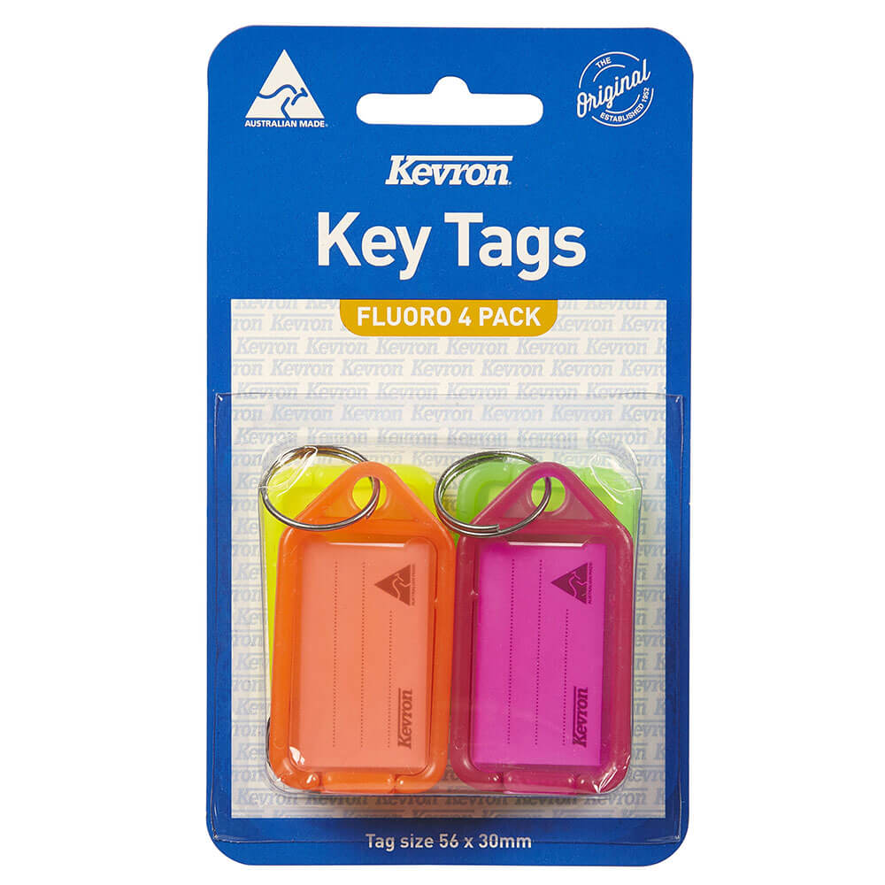 Etiquetas de teclas Kevron 4PK (56x30 mm)