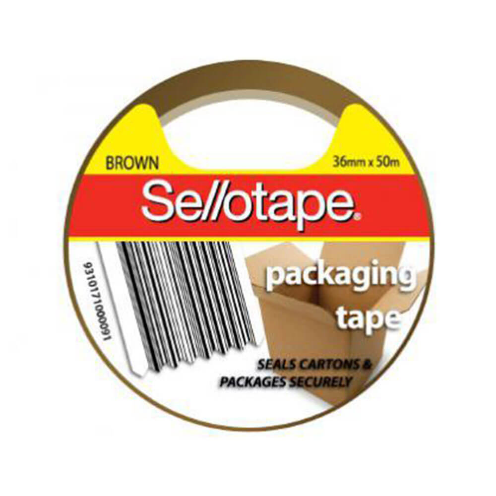 Fita de embalagem Sellotape (marrom)