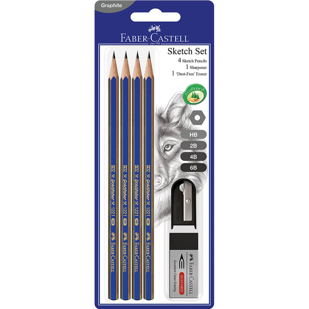 Faber-Castell Goldfaber grafitskissuppsättning