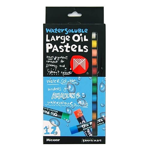 Micador Oil Pastels 12pk Assorted (Large)