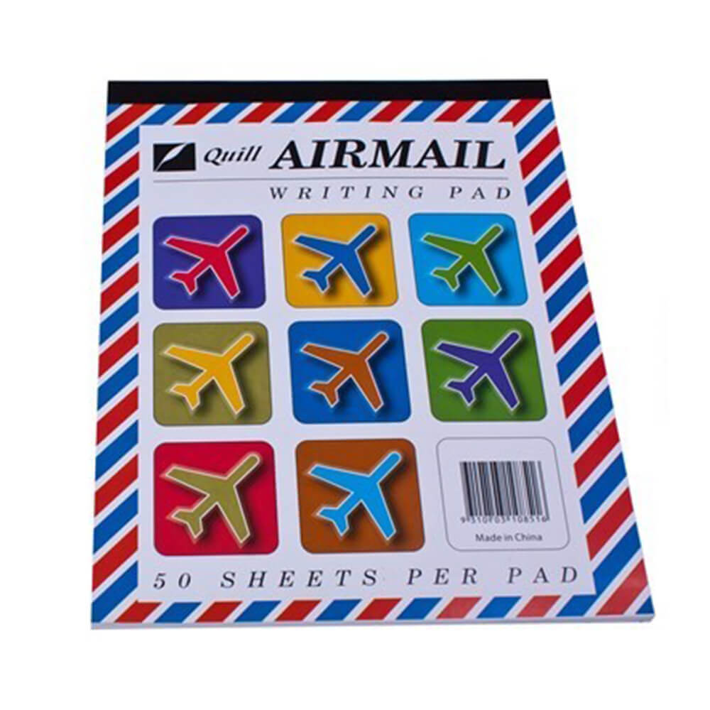 Quill Airmail Regled Writing Pad (50 hojas)