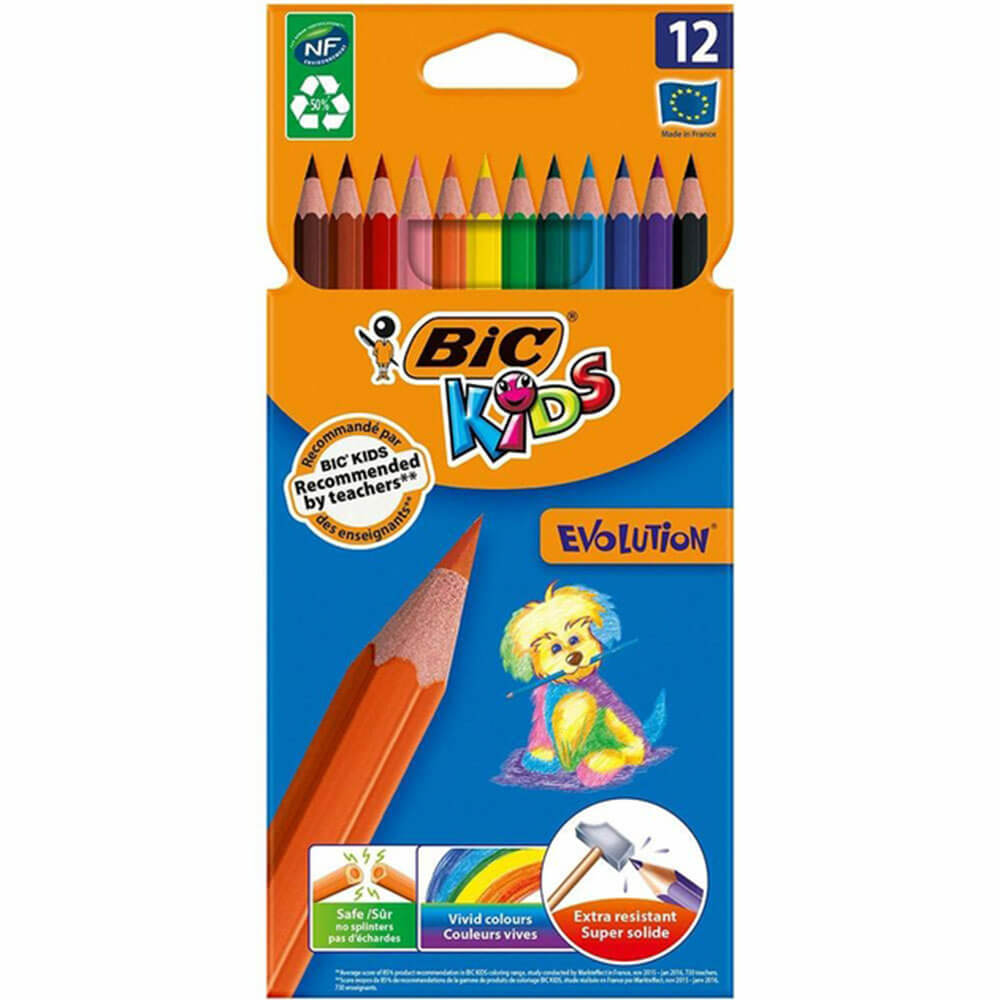 Bic Kids Evolution Colored Pencils（12pk）