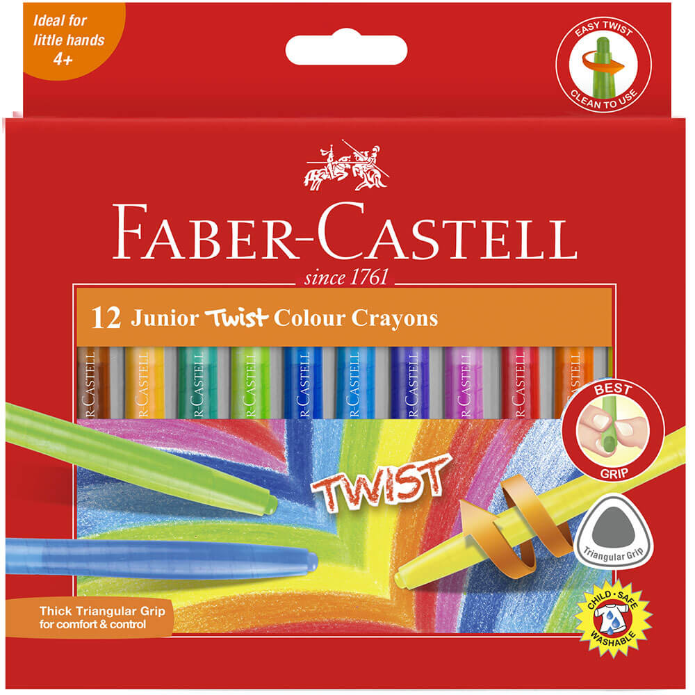 Faber-Castell Twistable Crayons 12pk (surtido)