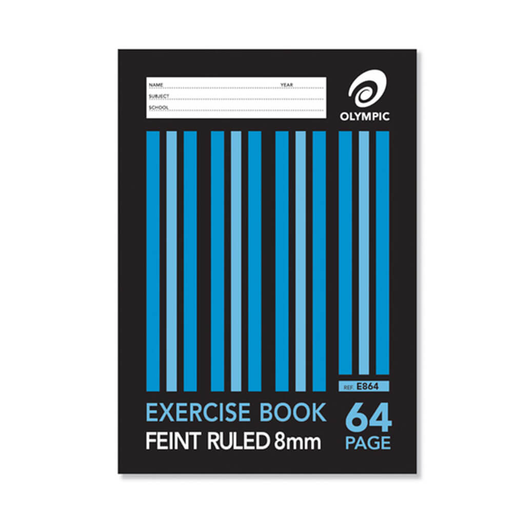 Olympic A4 8mm Ruled Exercise Book (Pack of 20)