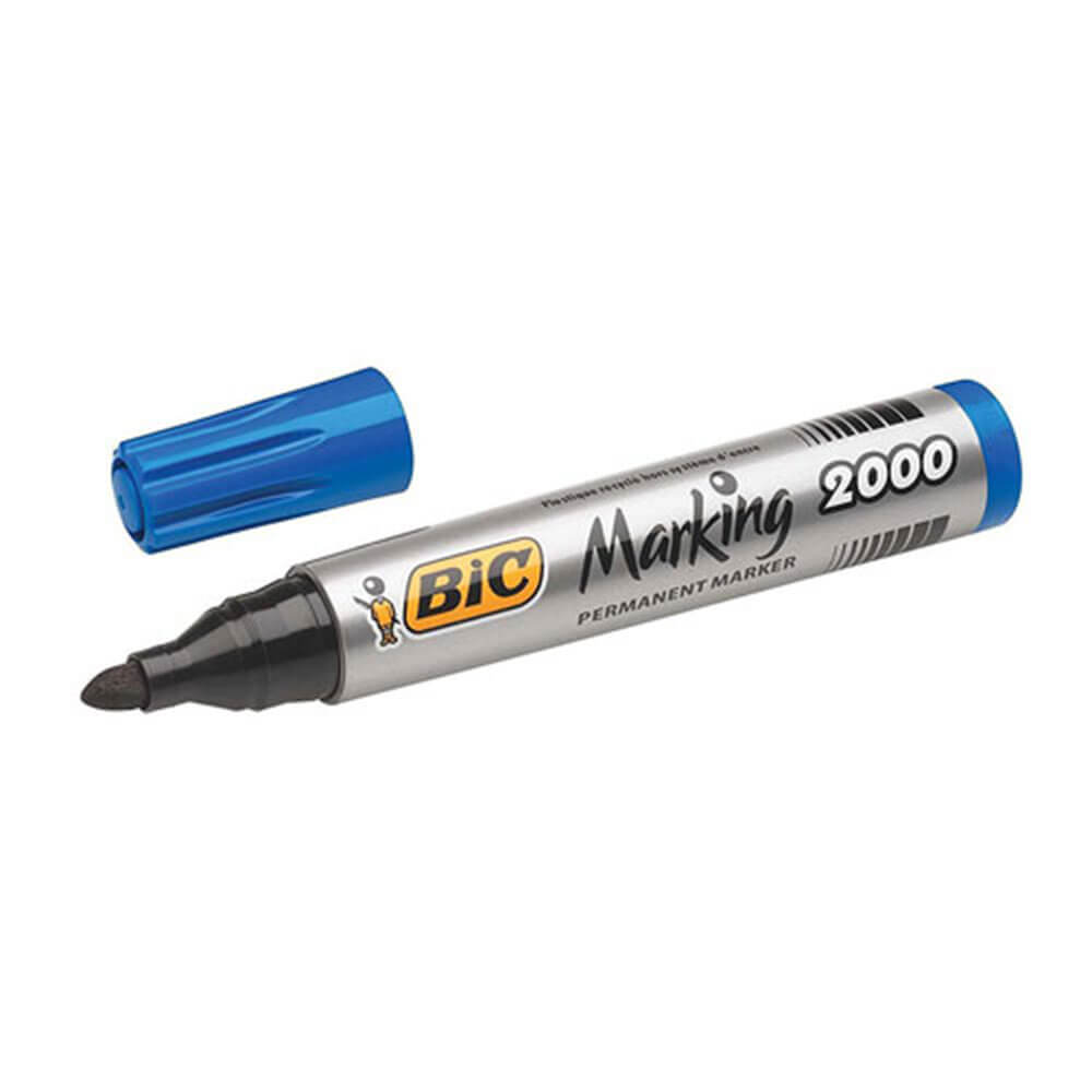  Bic Permanentmarker mit Rundspitze, 12 Stück (1,7 mm)