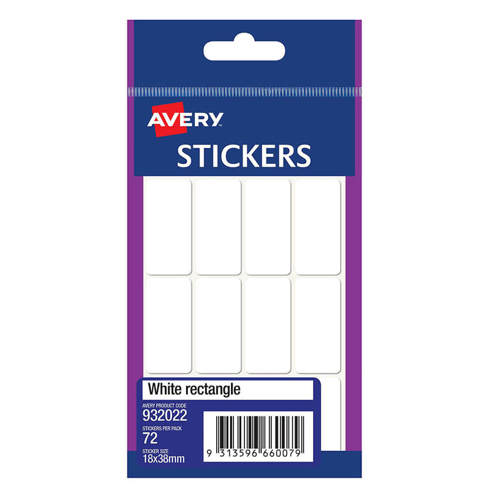 Avery autocollants rectangulaires multi-usage (pack de 10)