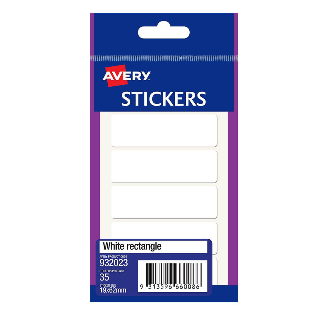 Avery Multi-purpose Rectangle Stickers (Pack of 10)