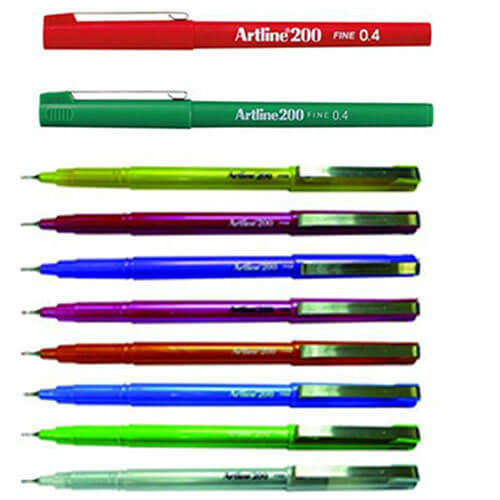 Artline Fineliner Felt Tip Pen 0.4mm (Box of 12)