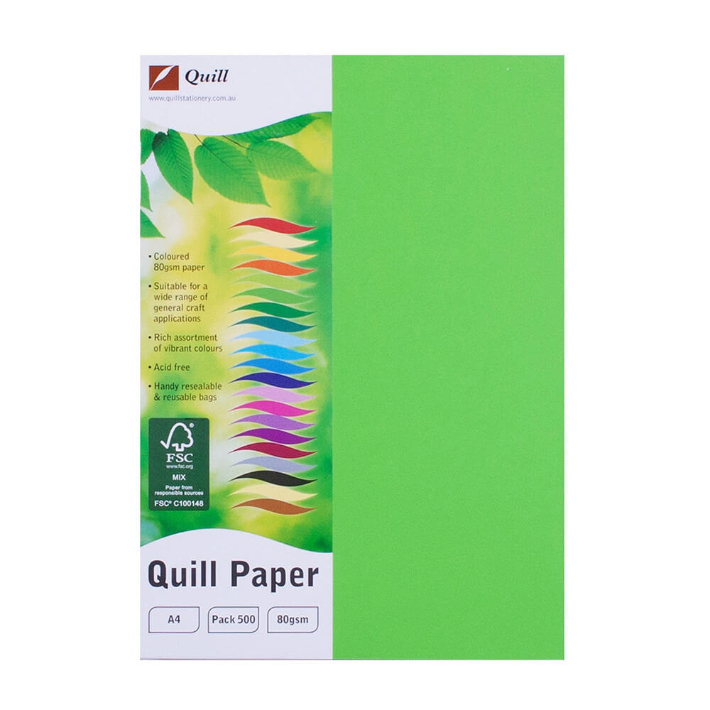 Quill A4 Copia di carta colorata 500pk (80gsm)