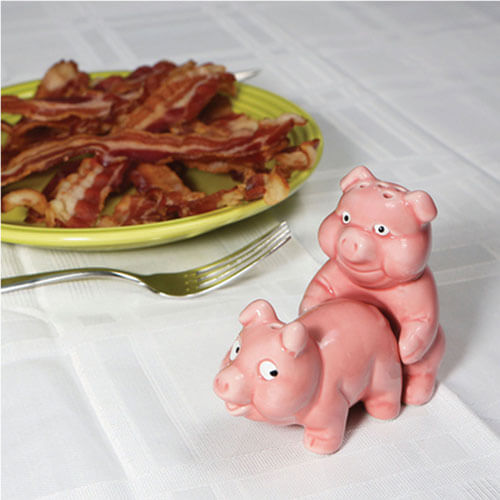 BigMouth Naughty Pig Salt & Pepper Shaker Set