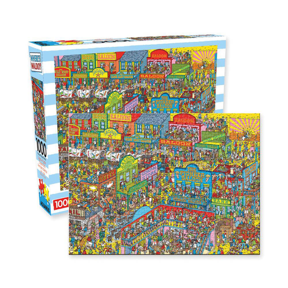 Aquarius Where's Waldo Wild Wild West Puzzle (1000pcs)